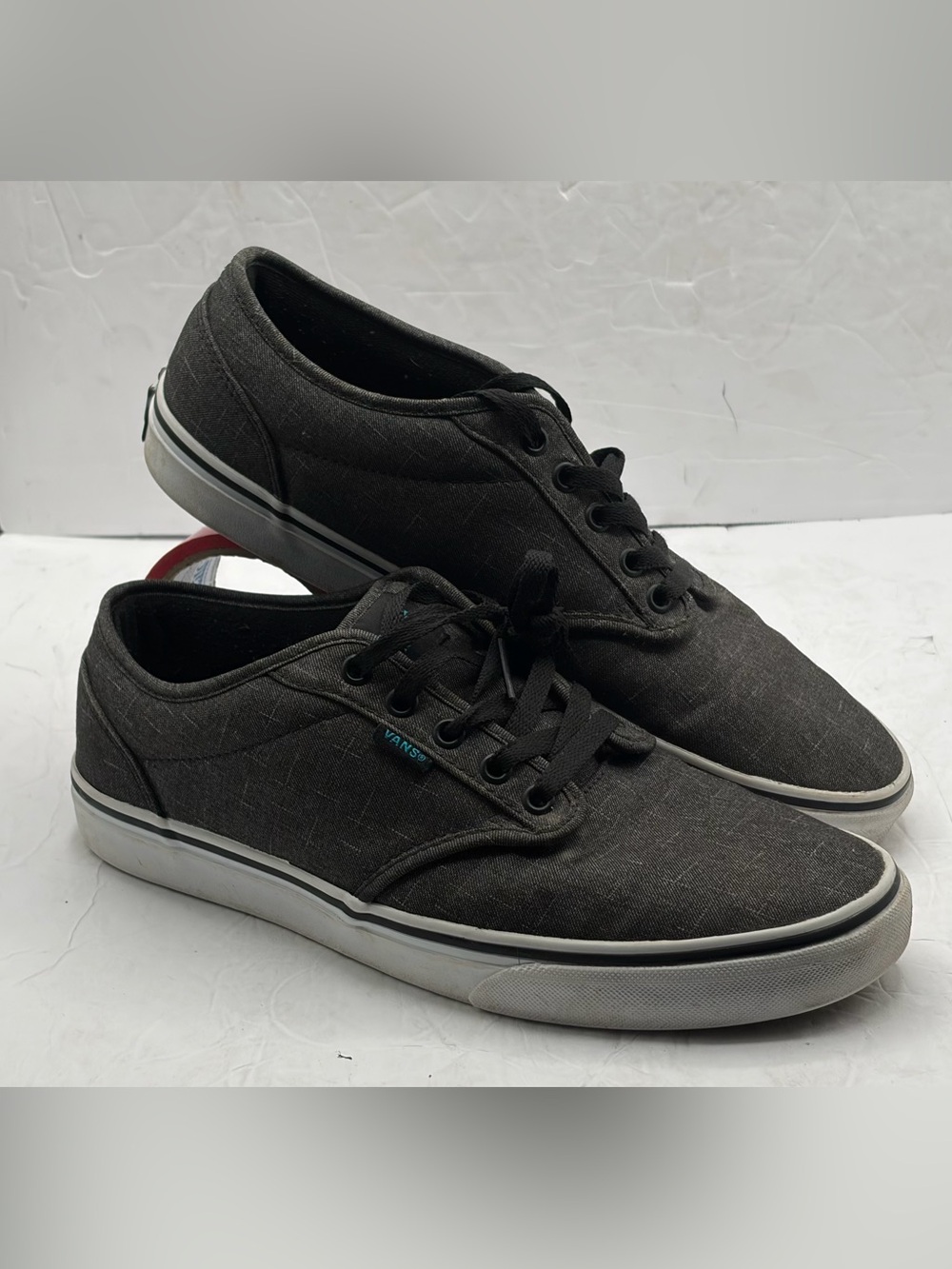 Vans Men's Atwood Textile Black/Orion Skate Shoes - Size 10